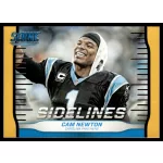 2016 Score Sidelines Gold  #22 Cam Newton