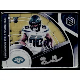  2022 Panini Elements Elements Rookie Steel Signatures Gold  #132 Breece Hall 35/79