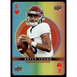   2022 Upper Deck Goodwin Champions Playing Cards #KING-HEARTS Bryce Young
