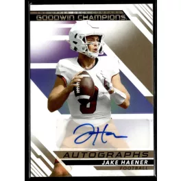   2022 Upper Deck Goodwin Champions 1:210 Autographs #A-HA Jake Haener