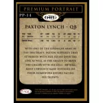2016 SAGE HIT Premium Portrait  #PP14 Paxton Lynch