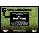 2016 SAGE HIT Autographs  #A78 Mike Matthews