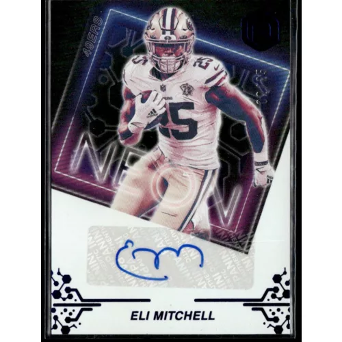 2022 Panini Elements Neon Signs Blue  #NS-EM Eli Mitchell 