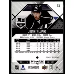 2014 Upper Deck Black Diamond Single Diamond #15 Justin Williams