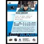 2019 Upper Deck Young Guns  #462 Noah Gregor