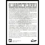 2012 In The Game Heroes and Prospects He Shoots He Scores Points #8 Seth Jones