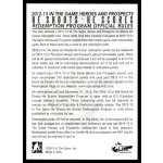 2012 In The Game Heroes and Prospects He Shoots He Scores Points #15