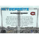 2020 Skybox Metal Universe Net Deposits  #ND-5 Alexander Romanov