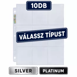 Ultra Pro 9 zsebes lapok (10db-os) - VÁLASSZ TÍPUST