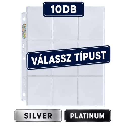 Ultra Pro 9 zsebes lapok (10db-os) - VÁLASSZ TÍPUST