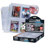 Ultra Pro - 4-POCKET SECURE PLATINUM PAGE FOR TOPLOADERS DISPLAY (100 PAGES)