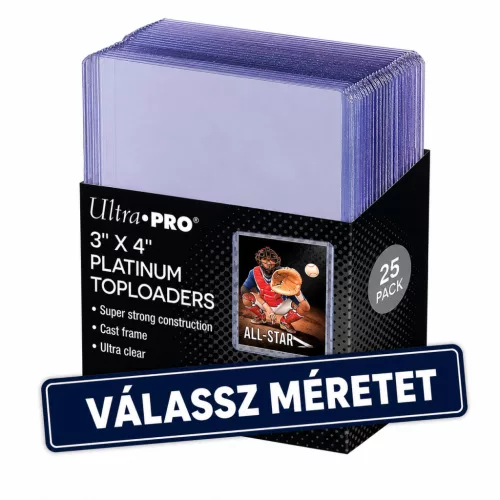 Ultra Pro Toploader - VÁLASSZ MÉRETET