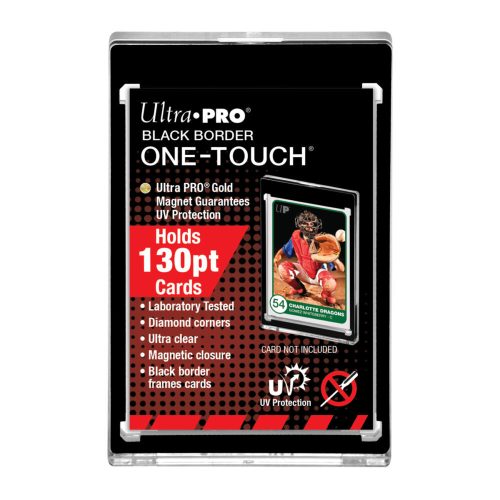 Ultra Pro UV One Touch mágneses tok 130pt - Fekete kerettel
